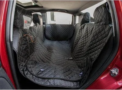 Image de Couverture pour voiture 140 x 190 cm, noire, avec protection latérale