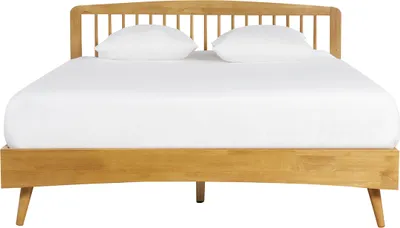 Produktbild von Miliboo - Doppelbett 160x200 aus Holz TERRY