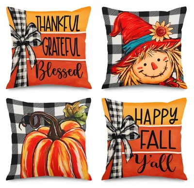 Productafbeelding van Herfst Kussenslopen Set van 4 45 x 45 cm