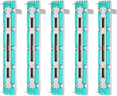 Image de 5 potentiomètres-mixeurs à double sortie B10K à double canal, 295 pouces