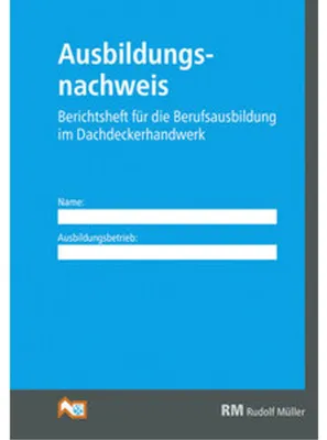 Produktbild von Ausbildungsnachweis Dachdeckerhandwerk