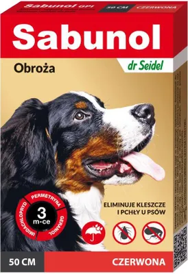 Produktbild von Sabunol GPI Roter Kragen gegen Flöhe und Zecken Hund 50 cm