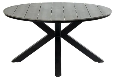 Produktbild von Runder  Gartentisch  Limasol ø 150 cm | Polywood & Aluminium | Grau