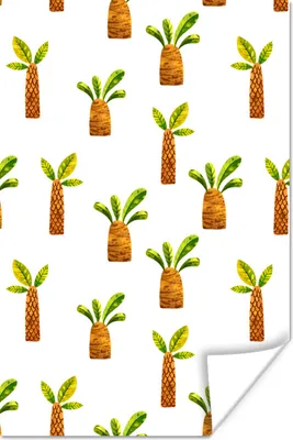 Produktbild von MuchoWow® Poster Dschungel - Palme - Design 40x60 cm - Plakate für die Wand - Poster Babyzimmer