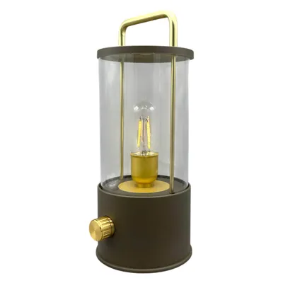 Produktbild von Coen Bakker Tischleuchte außen taupe usb dimmbar Filament LED warmweiß 11x26cm