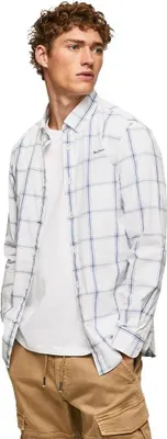 Produktbild von Pepe Jeans Lorian Langarmhemd Beige L Herren Beige L