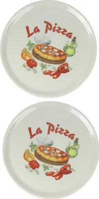 Produktbild von Saturnia Pizzateller mit Muster (2 Stück, La Pizza Ø 31cm)
