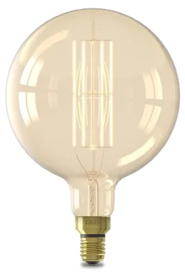 Produktbild von Calex XXL LED Lampe E27, Gold, Filament, 1100LM 2100K Warmweißes Licht, 3er-Pack