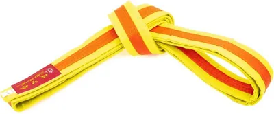 Produktbild von Hayashi Budogürtel zweifarbig gelb/orange/gelb 300