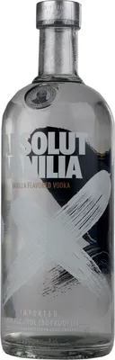 Produktbild von Absolut Vodka Vanilia, Wodka mit Vanillearoma, Schnaps, Spirituose, Alkohol, Flasche, 40 %, 1 L, 70351400