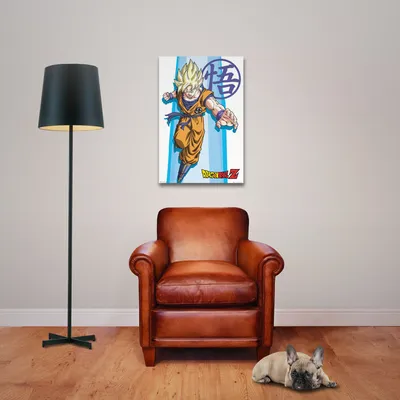 Image de Dragon Ball Z - Poster - Super Saiyan - Goku + 1 OB poster de taille 61x91,5 cm