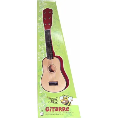 Zdjęcie produktu dla Drewniana gitara Boogie Bee z 6 strunami, 55 cm
