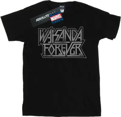 Produktbild von Marvel - "Wakanda Forever" T-Shirt für Herren BI43183 (4XL) (Schwarz)