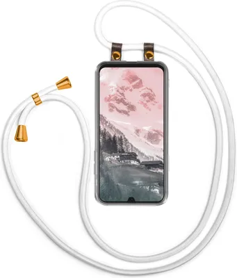 Produktbild von UMHÄNGEHÜLLE + KORDEL für Samsung Galaxy A50 / A30s, Farbe:Weiß