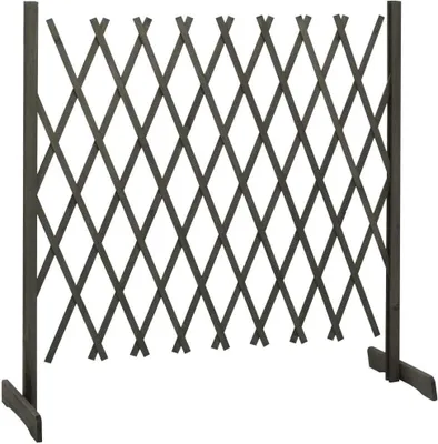 Produktbild von vidaXL Garten-Rankzaun Grau 180x100 cm Massivholz Tanne