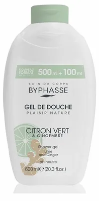 Obrázok produktu pre Byphasse Sprchový gél s limetkou a zázvorom 600 ml