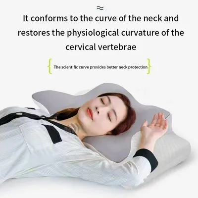 Produktbild von STUNQ® 2-in-1 Ergonomisch Orthopedisch Nackenkissen – Memory Foam Zervikalkissen für Nackenunterstützung