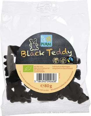 Zdjęcie produktu dla Misie lukrecjowe - czarny miś 80g