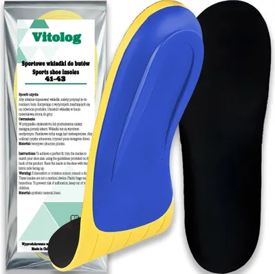 Obrázok produktu pre Vložky do topánok Ortopedické Supinovacie na Ploché Tlmiace nohy 41/43