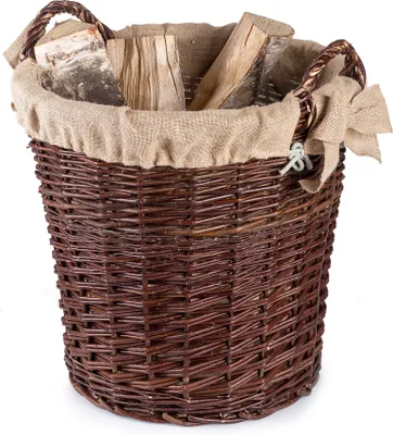 Produktbild von JIPRO® Gartenkorb aus Weide mit Jute Madera III. - Weidenkorb - Ø 50 x 50 (cm)