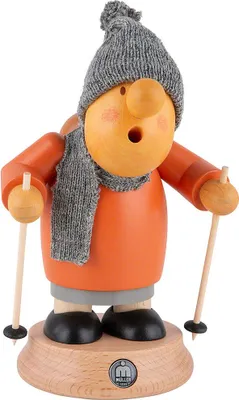 Productafbeelding van Winterwandelaar (16 cm), een rookmanfiguur van Müller Kleinkunst