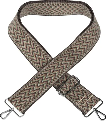 Produktbild von EAZY CASE - Verstellbarer Taschengurt, Ersatz Schultergurt für Handtaschen, Umhängeband mit Karabiner in Silber, breiter Taschenriemen für Taschen, DIY Taschenband in Natur