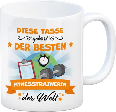 Produktbild von Beste Fitnesstrainerin der Welt Kaffeebecher