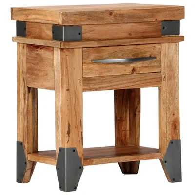 Obrázek produktu pro The Living Store Nachttisch 40 x 30 x 51 cm Akazie Massivholz