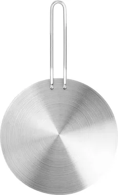 Produktbild von Edelstahl-Wärmeverteiler, Induktionsplatten-Adapter, Konverter, Gas- und Elektroherdplatte, 20 cm