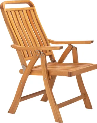 Produktbild von Dehner Gartenstuhl Lima, Multipositionssessel klappbar, aus FSC®-em Akazienholz, 107.5 x 49 x 59.5 cm, natur-farben