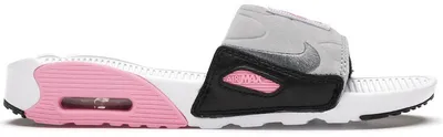 Zdjęcie produktu dla Nike Air Max 90 Slide, kolor biały, różowy, jasnoszary (damskie) - rozmiar EU 39