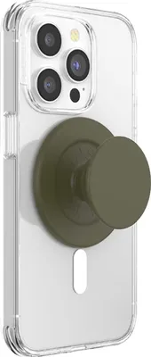 Zdjęcie produktu dla PopSockets 807492, Uchwyt, Oliwkowy, Brak wzorca, Apple, iPhone 17 Pro Max, 1 szt.