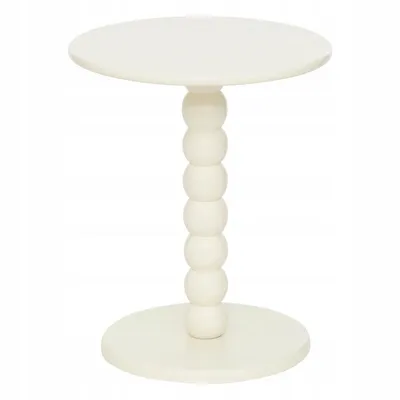 Image de Table de salon Table basse Table décorative Éclairage Table d'appoint Blanc Pied épais