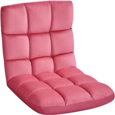 Image de Yaheetech, repose-pieds pliable, canapé relax, fauteuil inclinable, chaise de méditation