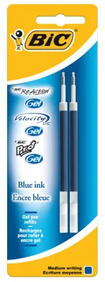 Produktbild von BIC Gelschreiber Minen Strichstärke: 0,35 mm blau 2 Minen