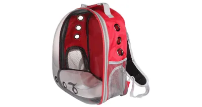 Obrázek produktu pro Petbag Transparent batoh na mazlíčky červená, 1 ks