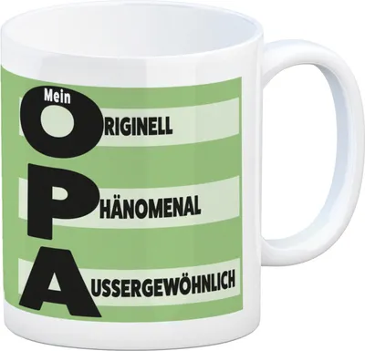 Produktbild von Mein Opa - Originell Phänomenal Außergewöhnlich Kaffeebecher in grün