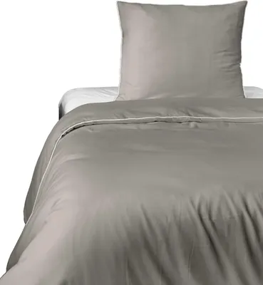 Immagine prodotto di Detexpol Satin biancheria da letto 140x200 beige con bordi con una federa 70x80 Mako Satin 62