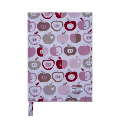 Produktbild von Krasilnikoff – Geschirrtuch KW14673 – Retro Apples / Retro Äpfel, rose
