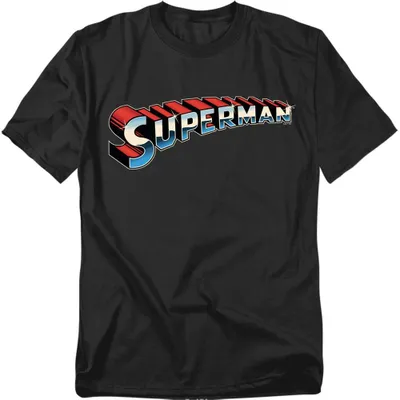 Productafbeelding van Superman - T-shirt voor heren/dames, uni model, TV44005 (maat M) (zwart)