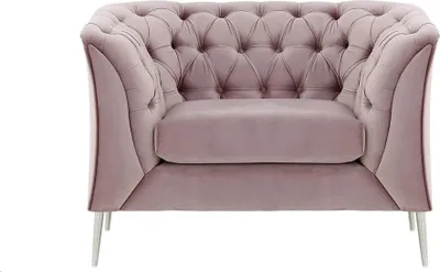 Image de Fauteuil Chesterfield Modern-Velluto 14-Métal chromé