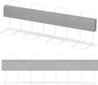 Image de Hengda Barrière de lit 200cm Barrière de lit pour enfant Réglable en hauteur 5 trous Protection antichute Barrière de lit pour bébé pour lit familial et lit d'enfant Lin Gris