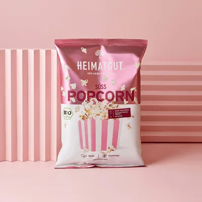 Produktbild von HEIMATGUT – veganes  Popcorn Süß – 1 x 90g