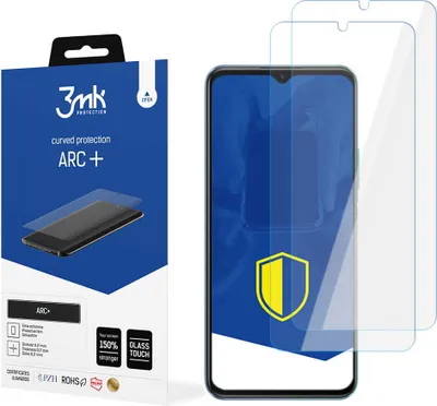 Produktbild von 3mk Display Schutzfolie ARC+ für Vivo Y54s  0,17mm Self-Heal (2 Stück)