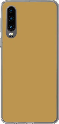 Produktbild von MuchoWow® Handyhülle Schutzhülle Hülle für Telefoonhoesje Huawei P30 Ockergelb - Farbe - Herbst - Gelb - Fest - Farben Silikon Softcase Handy Hülle - Kartenbesitzer