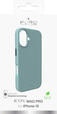 Zdjęcie produktu dla PURO Icon Mag Pro, Pokrowiec, Apple, iPhone 16, 15,5 cm (6.1"), Zielony