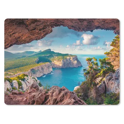 Produktbild von MuchoWow® Mauspad Mousepad Höhle - Natur - Meer - Landschaft 23x19 cm - Mousepads - Maus Mat - Pad - Mausunterlage - Schreibtischunterlage - Mauspad