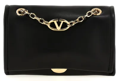 Produktbild von Valentino Garavani VLogo Chain Schultertasche Lammleder schwarz
