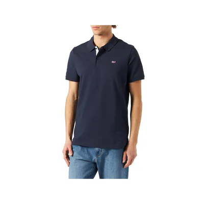 Produktbild von Tommy Jeans Herren Poloshirt TJM SOLID STRETCH DM0DM12219-C87 Dunkelblau