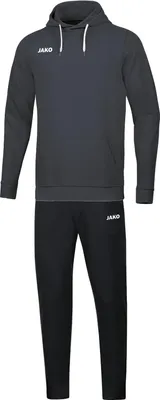 Produktbild von JAKO Kinder Jogginganzug Base mit Kapuzensweat, Farbe:anthrazit, Größe:152